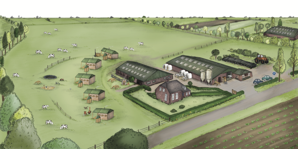 De Oude Melkstal witte achtergrond